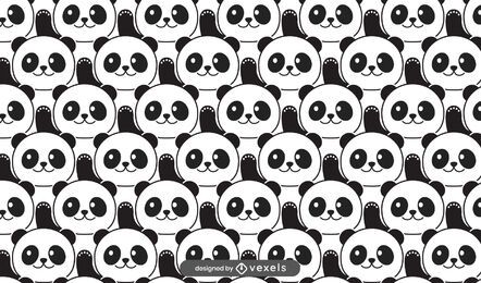 Cute panda bears pattern design