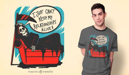 Diseño de camiseta de relaciones de parca
