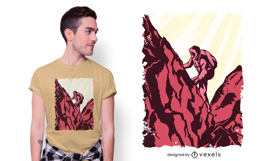 Diseño de camiseta de excursionista Diseño de camiseta de excursionista