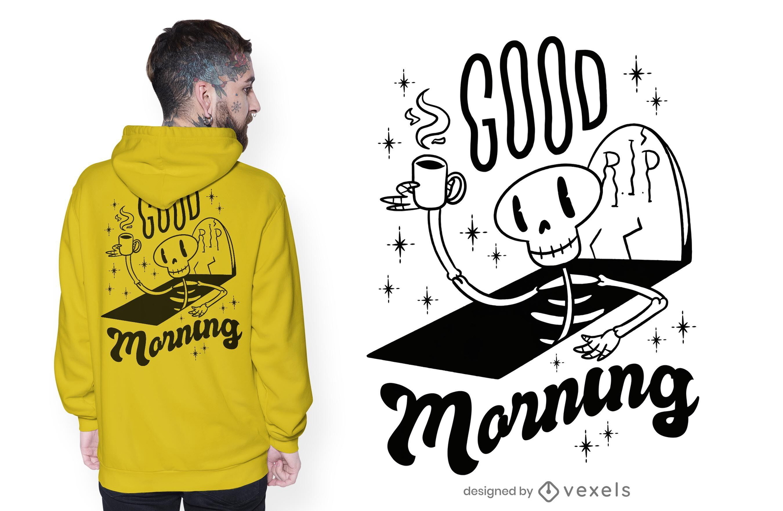 Bom dia design de camiseta