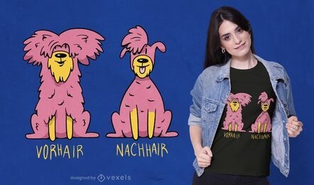 Haircut dog t-shirt design