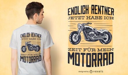 Motorcycle german quote t-shirt design