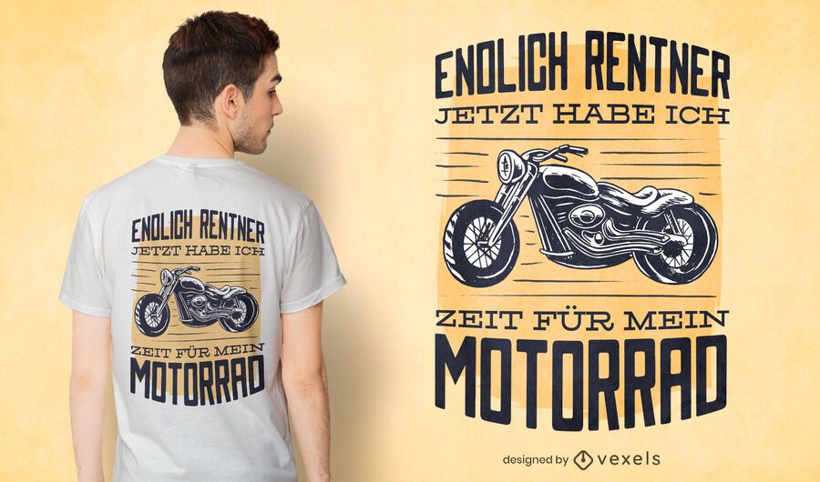 Motorcycle german quote t-shirt design Motorcycle german quote t-shirt design