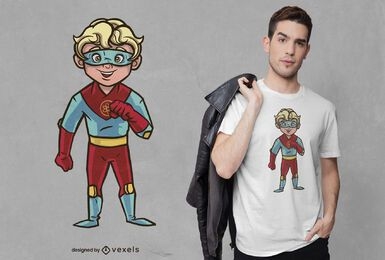 Superhero boy t-shirt design