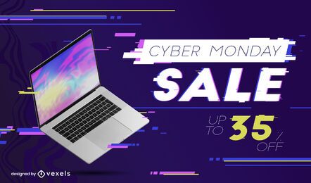 Modelo de controle deslizante Cyber Monday