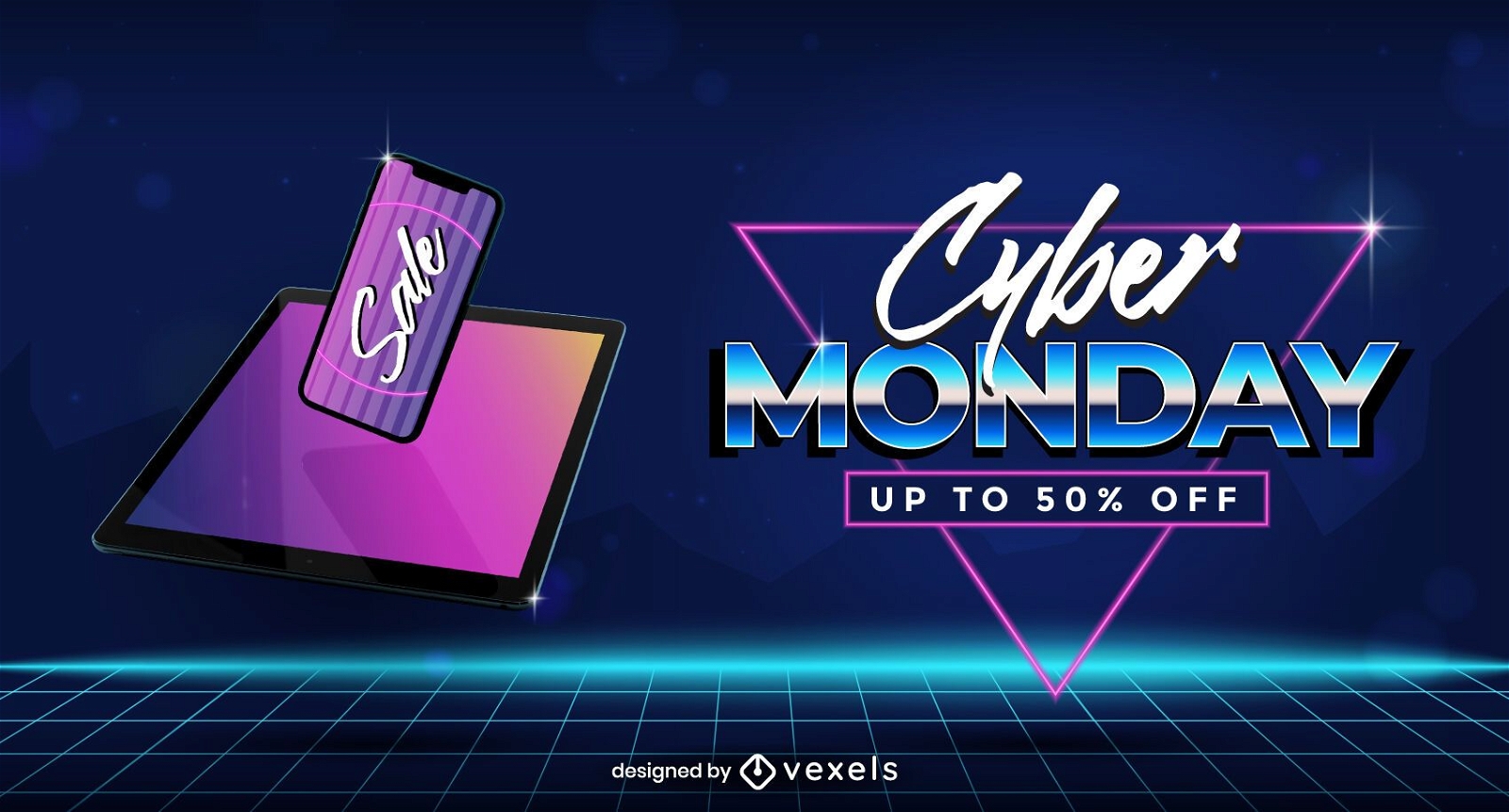 Cyber monday sale slider template