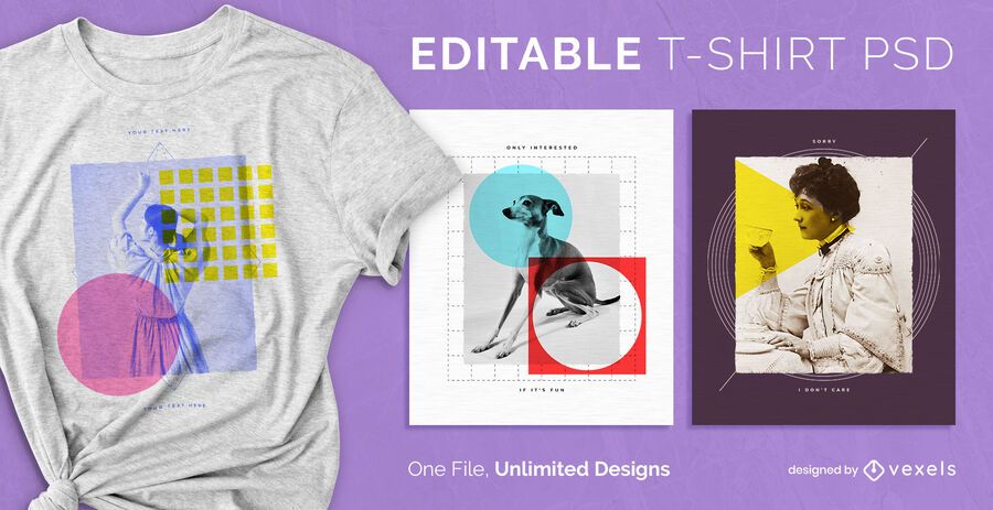 Shapes scalable t-shirt psd Shapes scalable t-shirt psd
