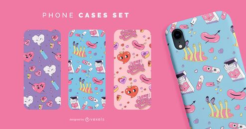 Anti valentines funny phone cases set