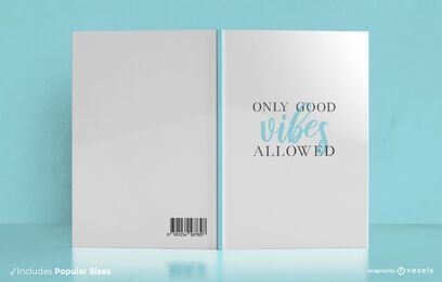 Good vibes book cover design