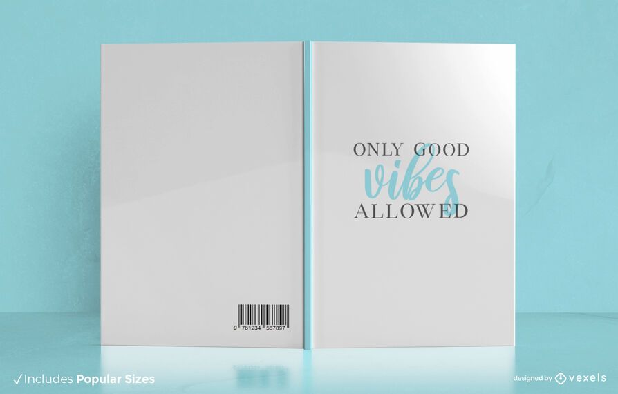 Design de capa de livro com boas vibrações Design de capa de livro com boas vibrações