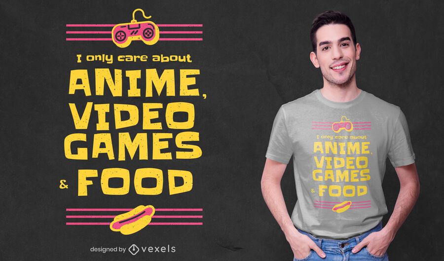 Anime & video games t-shirt design Anime & video games t-shirt design