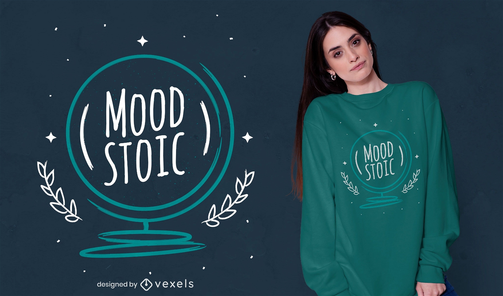 Mood stoic t-shirt design