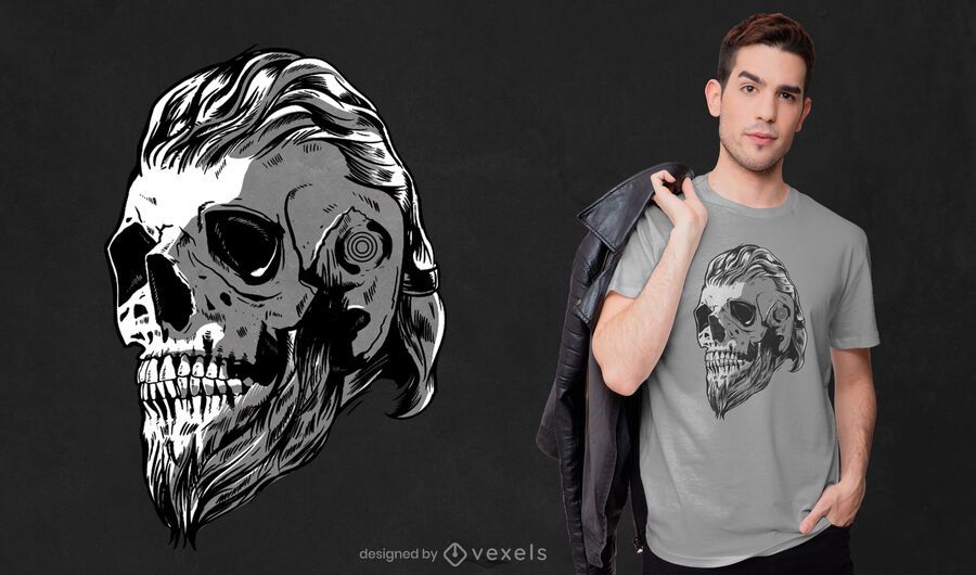 Viking cranium t-shirt design Viking cranium t-shirt design