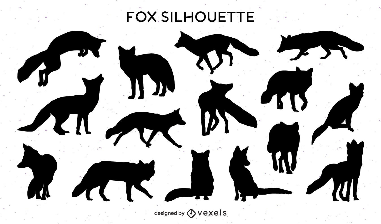 Fox Silhouette Sammlung