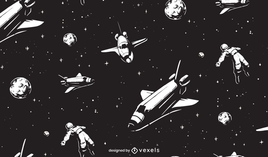 Outer space pattern design Outer space pattern design