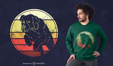 Landseer sunset t-shirt design