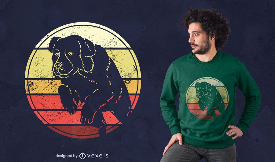 Landseer sunset t-shirt design Landseer sunset t-shirt design