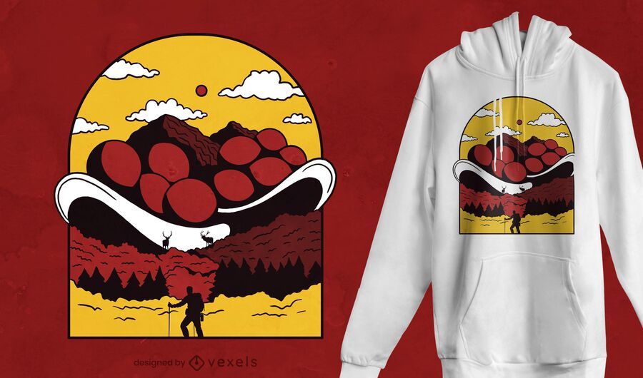 Bollenhut mountain t-shirt design Bollenhut mountain t-shirt design