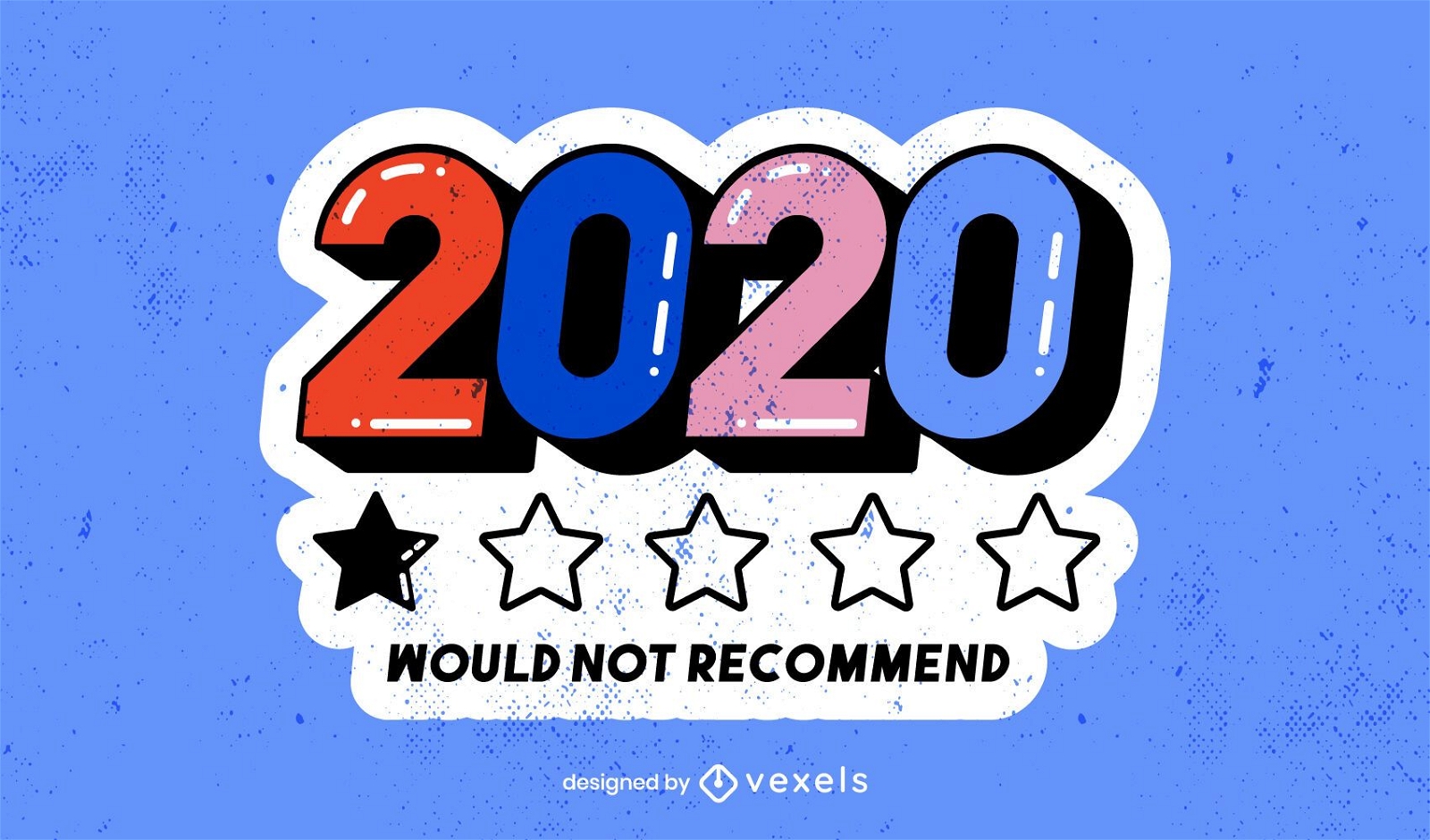 2020 no recomendar?a dise?o de ilustraci?n