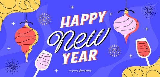 Happy new year slider design Happy new year slider design