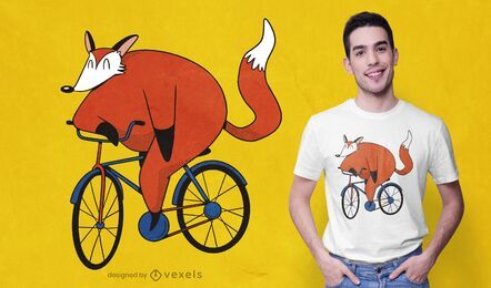 Biker Fuchs T-Shirt Design