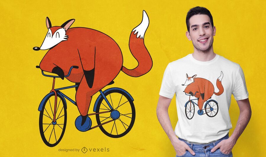 Biker fox t-shirt design Biker fox t-shirt design