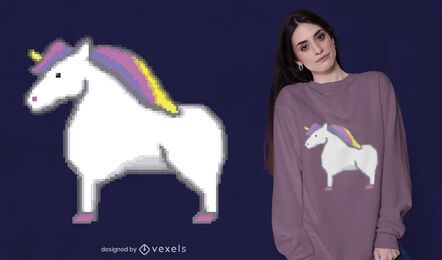 Pixel unicorn t-shirt design Pixel unicorn t-shirt design