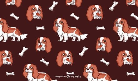Desenho de padrão de cão cavalheiro