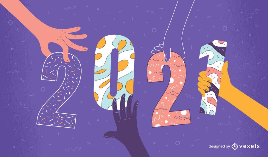 2021 colorful illustration design 2021 colorful illustration design