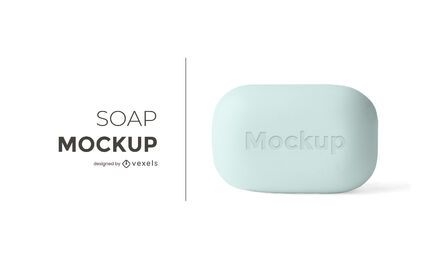 Bar of soap mockup design