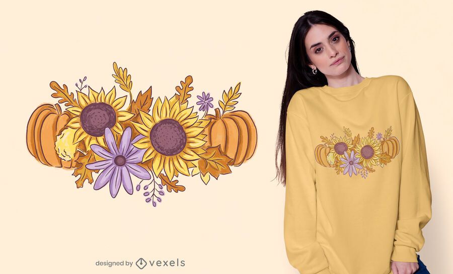 Autumn bouquet t-shirt design Autumn bouquet t-shirt design