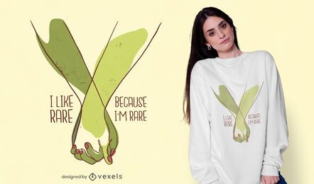 Diseño de camiseta de pareja rara Diseño de camiseta de pareja rara