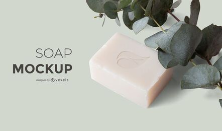 Soap nature mockup design Soap nature mockup design
