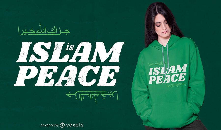 Diseño de camiseta Islam is peace Diseño de camiseta Islam is peace