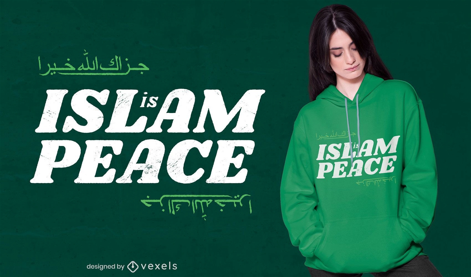 Islã é o design de camisetas da paz