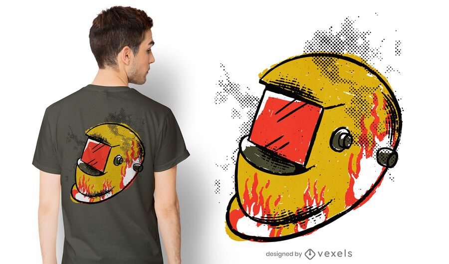 Welding helmet t-shirt design Welding helmet t-shirt design