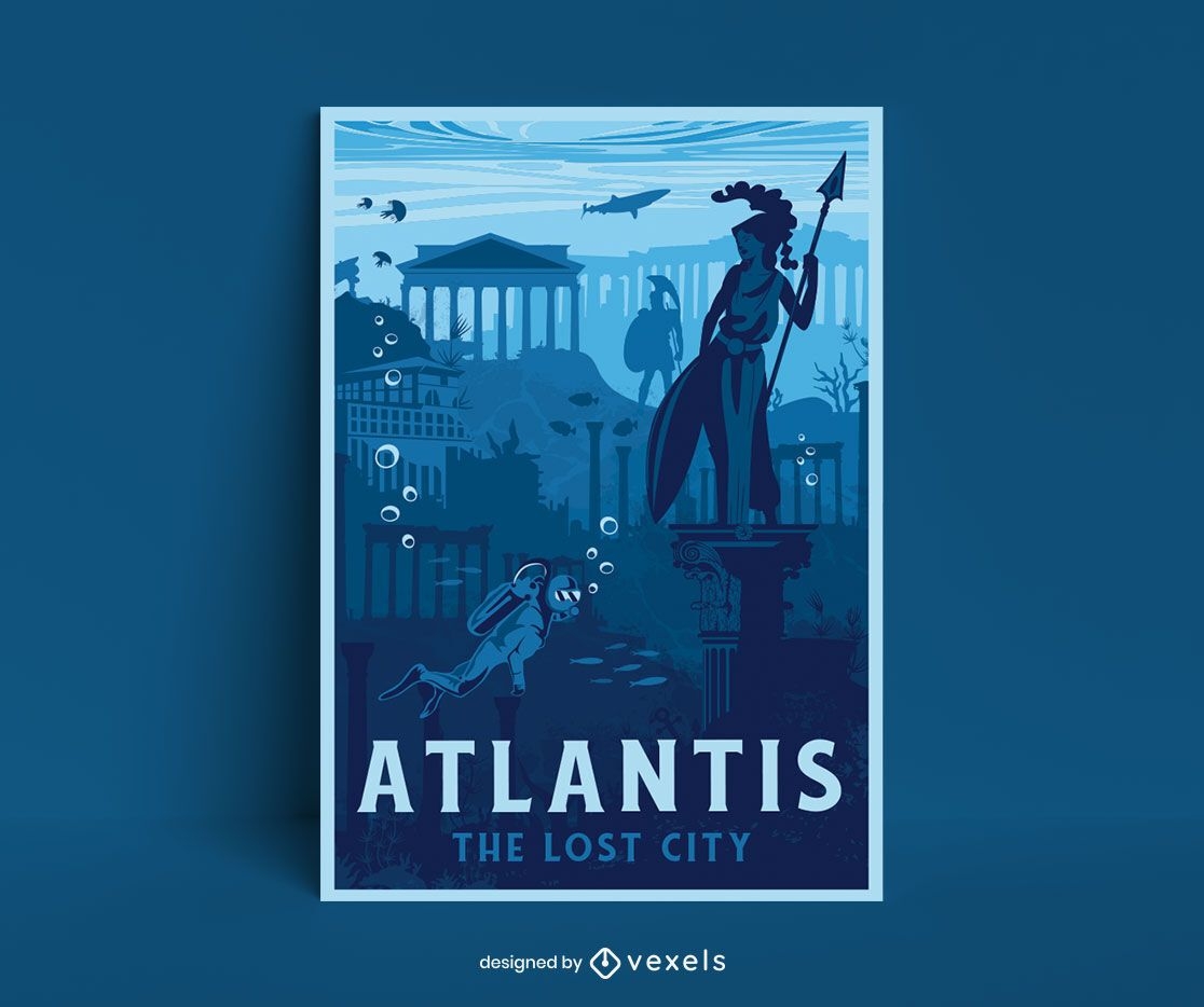 Design do pôster Atlantis