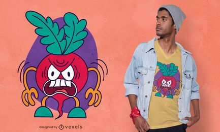 Diseño de camiseta de rábano malo Diseño de camiseta de rábano malo