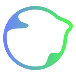 Logotipo abstrato do círculo azul e verde Transparent PNG