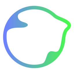 Logotipo de círculo azul y verde abstracto Logotipo de círculo azul y verde abstracto