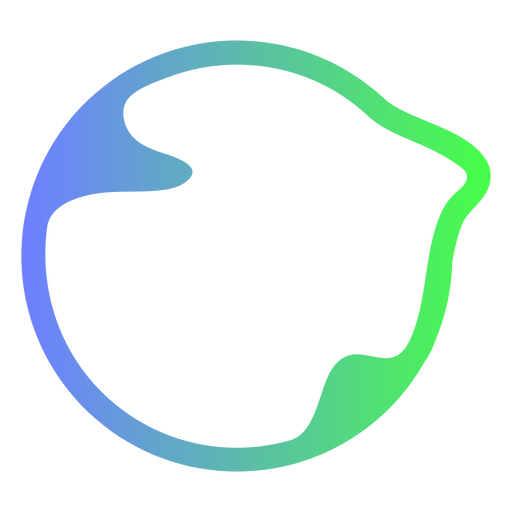 Abstract blue and green circle logo PNG Design