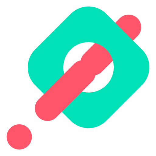 Abstraktes Ausrufezeichen Logo PNG-Design