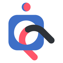 Logotipo do ímã abstrato