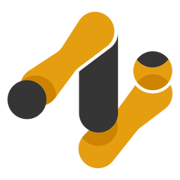 Abstraktes Roboterarmlogo PNG-Design