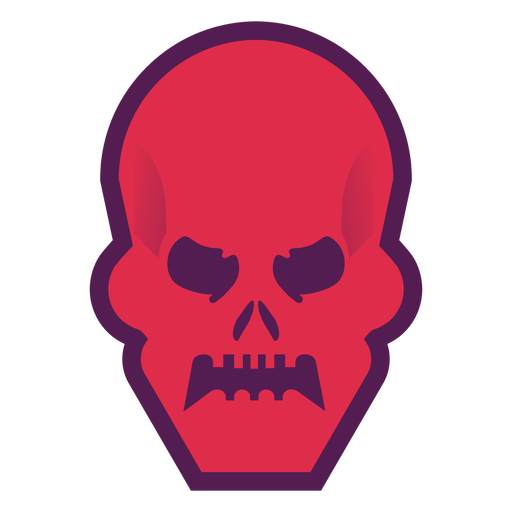 Logotipo do crânio irritado Desenho PNG