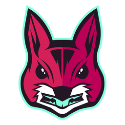 logotipo de esquilo com raiva Desenho PNG