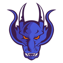 Angry violet demon logo Angry violet demon logo