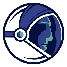Logotipo do capacete de astronauta Transparent PNG