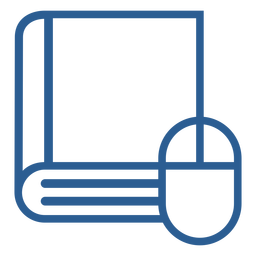 Icono de libro y ratón Diseño PNG