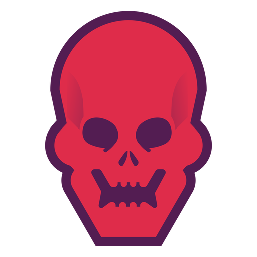 Brutal skull logo PNG Design